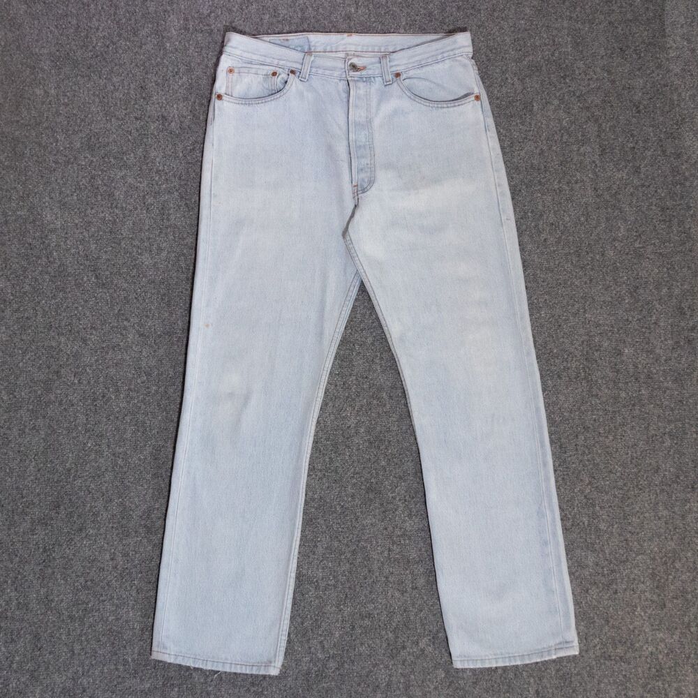 VTG Levi's 501 XX Jeans Men's 33x30 Light Wash Blue Straight 33x30 USA Made